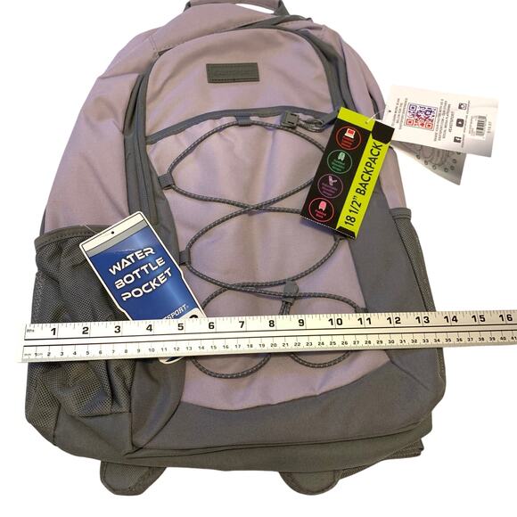 Eastsport Apex Sport Backpack 18 Inch Light Purple School Class Hiking Outdoors - Picture 11 of 16